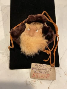 Vintage Alaskan Wilderness Buddies The Musher (Suede & Fur  Signed 80’s) - Picture 1 of 3