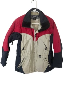 Vintage Obermeyer Women’s Size 6 Color Block Snow Ski Coat Insulated Red - Picture 1 of 9