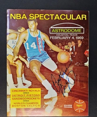 1969 NBA Spectacular Program SIGNED By Oscar Robertson Big O Auto PSA Certified - Image 1 of 4