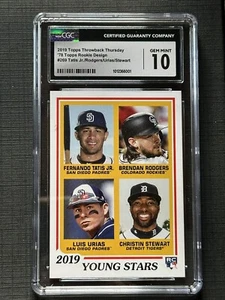 2019 Topps Fernando Tatis Jr Throwback Thursday RC #269 CGC 10 GEM MINT!! 🔥 - Picture 1 of 2