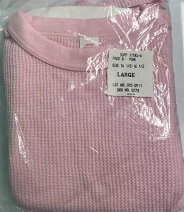 Vintage JC Penny Pink Thermal Long Underwear Set Top Pants Girls Large USA - Picture 1 of 6