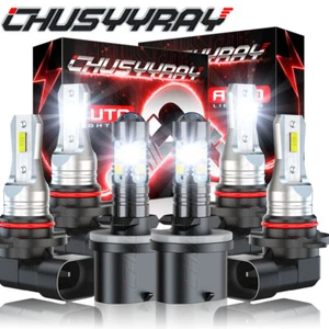 Para For Chevy TrailBlazer 2002-2008 2009 Faros LED + luces antiniebla Bombillas - Picture 1 of 13