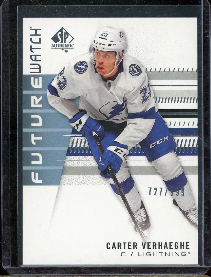 2019-20 SP Authentic Future Watch #204 Carter Verhaeghe RC 727/999 - Image 1 of 2