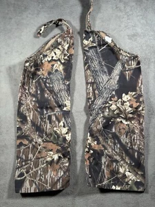 Camo Chaps Canvas Medium Long Flint River Outdoor Wear Realtree Made In USA - Picture 1 of 13