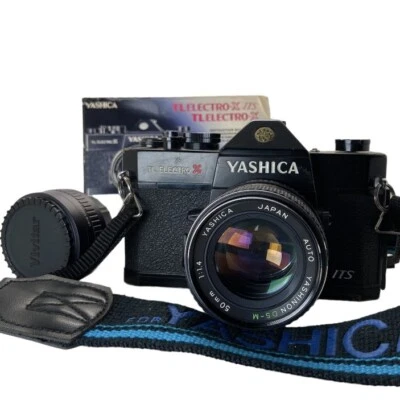 Пленка YASHICA TL Electro X ITS черная - 35 мм зеркальная с телескопическим преобразователем Vivitar - Изображение 1 из 4