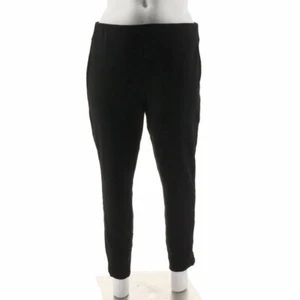 Kelly by Clinton Kelly Ponte Ankle Pants w/Zipper Detail-navy-2X-A289829-PreOwn - Picture 1 of 3