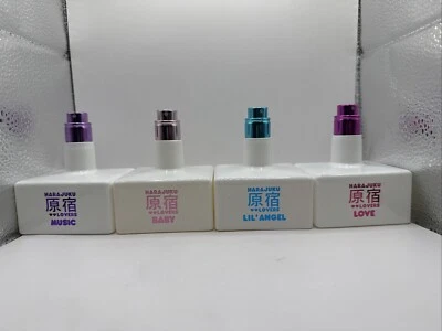 Juego de perfumes Harajuku Lovers de Gwen Stefani 1,7 oz 50 ml spray para mujer 4pk nuevo Foto 1 de 4