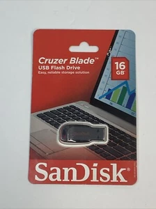 Sealed SanDisk CZ50 16 GB USB 2.0 Flash Drive Cruzer Blade SDCZ50-016G-AW46S New - Photo 1/3