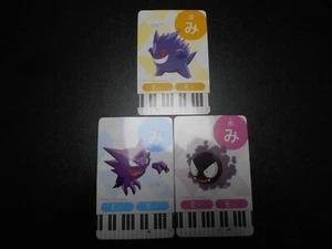 Pokemon Music Musical Note Card x3 Gengar Haunter Gastly Evolutions #3730 - Picture 1 of 11