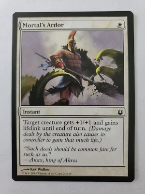 MTG Magic The Gathering Card Mortal's Ardor Instant White Born of the Gods 2014 - Image 1 of 2