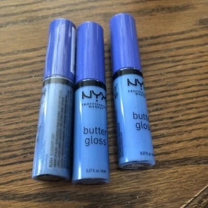 3 New NYX Lip Butter Gloss Professional Makeup Blueberry - Picture 1 of 1