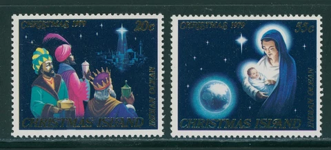 Christmas Island Scott #91-92 MNH Christmas 1979 $$ 396076 Cover