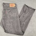 Levi's 501xx Button-Fly Denim Jeans Size Men's 38x34 Tag Distressed Stone Gray