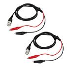 2Pcs BNC Male Connector Q9 for Probe Plastic Cable Probe Cable Double Test Cable
