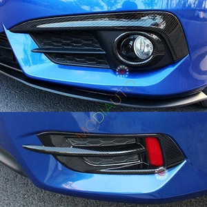 Cubierta de luz antiniebla delantera + trasera de fibra de carbono para Honda Civic Sedán 2016-18 - Imagen 1 de 11