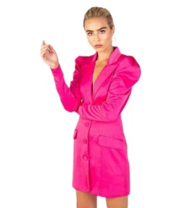 Misha Chauntelle Blazer Kleid Rosa Größe 8 Neu mit Etikett - Bild 1 von 8