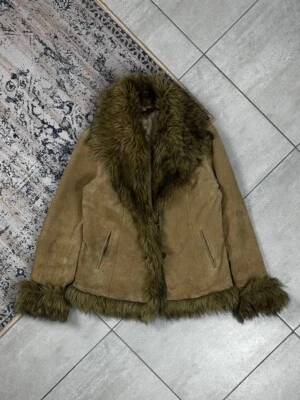 Bombardero estilo gamuza recortada de piel japonesa vintage Y2K Foto 1 de 4