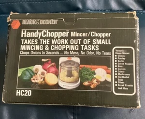 Black And Decker Mincer Chopper Food Processor Vintage 1980s - Picture 1 of 9