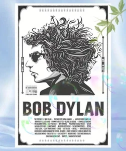 BOB DYLAN Concert UNFRAMED Canvas Wall Art Print Music 40cm X 60cm - Picture 1 of 2