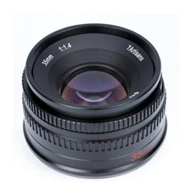 7artisans 35mm F1.4 Lens for Sony E Fujifilm X A10 3 5 7 Pro2 Canon EOS M 6 5 10 - Image 1 of 4