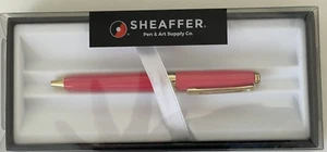 Penna a sfera Sheaffer Prelude rosa nuova con scatola con bordo oro 22k inchiostro nero N2980951 - Foto 1 di 6