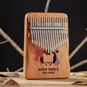 Kalimba 17 Chiavi Personalizzate Incise con Martello Tuning Starter Kit per Bambini - Foto 1 di 17