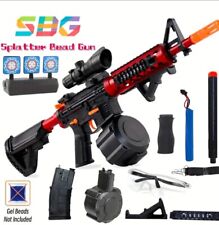 Red M416 Rifle Electric Gel Ball Blaster Automatic & Manual Mode Toy Sniper 36”