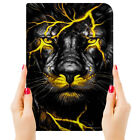 ( For iPad Air, Air 2, 9.7 Inch ) Art Flip Case Cover P24254 Cool Lion
