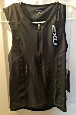 Camiseta sin mangas MT1765A de compresión negra talla S nueva con etiquetas $130 2Xu Foto 1 de 4