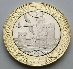 2018 Isle of Man Tower of Refuge £ 2 Münze - im Umlauf - Bild 1 von 2