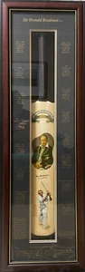 Sir Donald Bradman Personally Signed & Framed Cricket Bat LIMITED EDITION - Picture 1 of 3