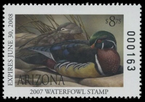 2007  Arizona State Duck Stamp Mint Never Hinged. Original Gum  - Picture 1 of 1