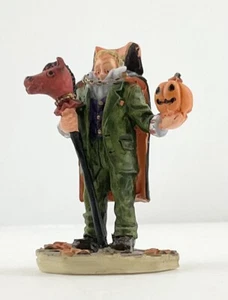 Figura villaggio Halloween cavaliere senza testa vuota zucca città spettrale Lemax - Foto 1 di 4