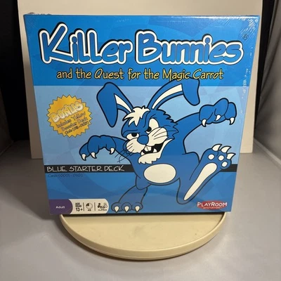 NEW SEALED Killer Bunnies The Quest for the Magic Carrot Blue Yellow Card Deck - Image 1 of 4