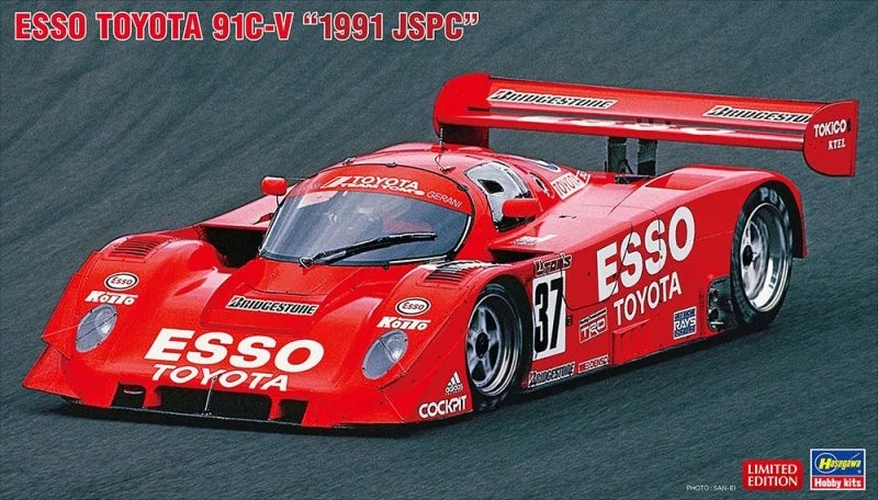 Hasegawa 20781 1/24 Scale Model Car Kit Esso Toyota Team Tom's 91C-V 1991 JSPC - Image 1 of 1