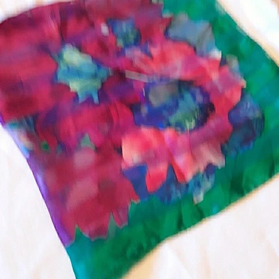 Bufanda cuadrada de seda Nordstrom para mujer multicolor floral Italia 34" Foto 1 de 4