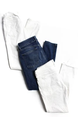 Rag & Bone DL1961 Womens Mid Rise Skinny Jeans Blue White Size 24 27 26 Lot 3 - Image 1 of 4