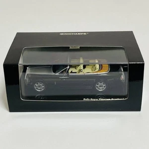 Used MINICHAMPS 1 43 scale Rolls Royce Phantom Drophead Coupe Black Metallic die - Picture 1 of 6