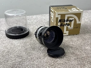 Nikon Nikkor-S Non-Ai Auto f2.8 35mm Vintage Objektiv Nippon Kogaku mit Blase & Box - Bild 1 von 10