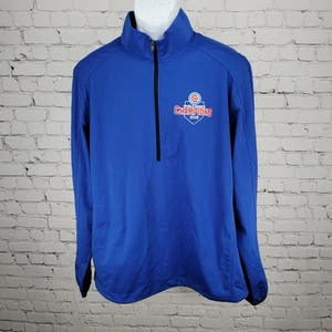 Cachorros Campeones de la Serie Mundial 2016 Azul 1/4 Cremallera Ligera Pullover Chaqueta XL - Imagen 1 de 15
