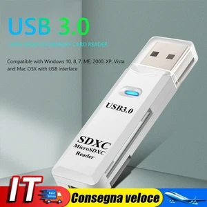 TF Card Reader 2 in 1 USB 3.0 Memory Type C Drive Free Cardreader Adapter Hot - Bild 1 von 14