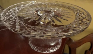 Waterford Crystal Footed 10” Cake Plate - Picture 1 of 4