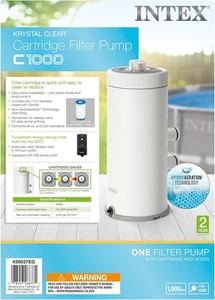 INTEX 26637EG C1000 Kartuschenfilterpumpe für oberirdische Pools - Bild 1 von 4