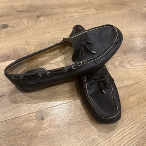 Mocasines para mujer Sperry Topsider de cuero negro talla 7,5 - Imagen 1 de 10