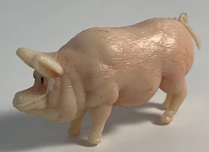 Vintage Ferkel stehend Tier Bauernhof Figur Spielfigur Schwein Schwein - Bild 1 von 6