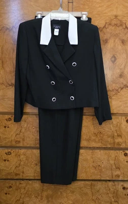 VIRGO PETITES ~ 2 ШТ. БРЮКИ КОСТЮМ ~ 14P - Изображение 1 из 4