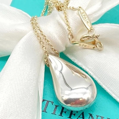Tiffany & Co. Grande collana a goccia ciondolo 18" Elsa Peretti argento 10,2 g - Immagine 1 di 4