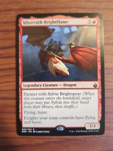 Magic The Gathering Khorvath Brightflame Battlebond 009/254 regular raro - Imagen 1 de 1