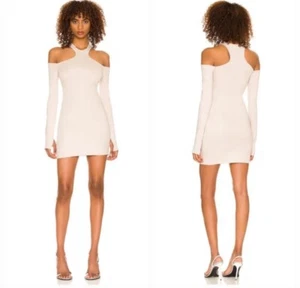 H:OURS || Vestido Milda Mini Corte Manga Larga en Neutro - Talla XS ✨NUEVO CON ETIQUETAS✨ - Imagen 1 de 7