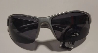 PUGS Sunglasses  Silver / Grey / Black Plastic Frame  UV400 - NWT style 1204 - Image 1 of 4
